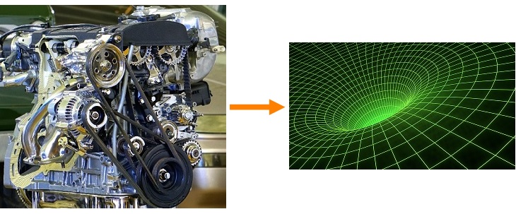 Engine to mass-energy