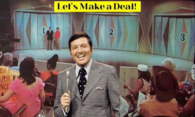 Monty Hall at his show Let's Make a Deal