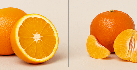 Orange vs tangerine